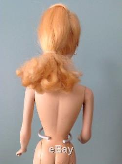 Vintage Barbie #3 BLONDE PONYTAIL. Blue Eyeliner. All Original