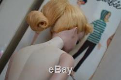 Vintage Barbie 3 BLONDE Ponytail Doll in ORIGINAL BOX TRANSITIONAL 3/4 MATTEL