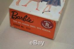 Vintage Barbie 3 BLONDE Ponytail Doll in ORIGINAL BOX TRANSITIONAL 3/4 MATTEL