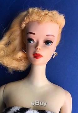 Vintage Barbie #3 Blond Brown Eyeliner All original with original top wrap lot