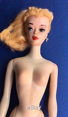 Vintage Barbie #3 Blond Brown Eyeliner All original with original top wrap lot