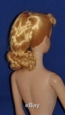 Vintage Barbie #3 Blond Ponytail Tm, Rare Blue Eyeliner, Original