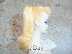 Vintage Barbie 3 Blonde Ponytail Plantation Belle Half Slip 966 Pink Dress Hat