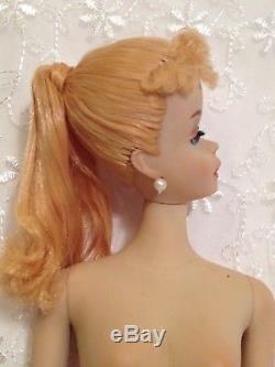Vintage Barbie #3 Blonde ponytail with Black dress and gloves