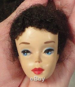 Vintage Barbie #3 Brunette Ponytail HEAD a real Beauty! Just needs hair done