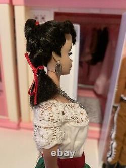 Vintage Barbie #3 Brunette Ponytail & Ken Wearing Complete Mexico Outfits