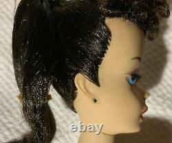 Vintage Barbie #3 Brunette Ponytail-brown Eyeshadow All Original