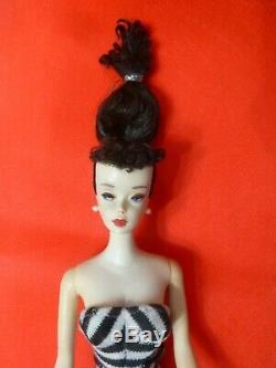 Vintage Barbie #3 brunette ponytail with reproduction japan floral suit