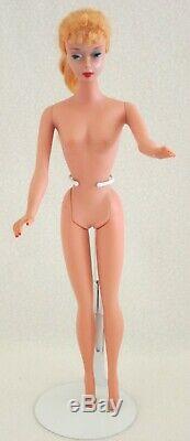 Vintage Barbie #4 Blonde Ponytail-Mattel Barbie Trademark-No Green Ear