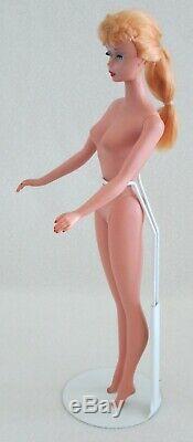 Vintage Barbie #4 Blonde Ponytail-Mattel Barbie Trademark-No Green Ear
