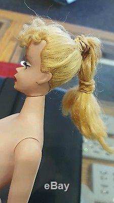 Vintage Barbie #4 Excellent Condition Doll with MANY ACCESSORIES! Rare