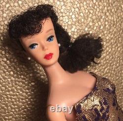 Vintage Barbie #5 5 Ponytail Brunette ORIGINAL AND OH, SO DREAMY