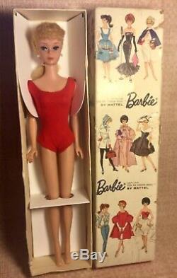 Vintage Barbie #6 6 Ponytail Blonde IN BOX and BEAUTIFULLY PRESERVED