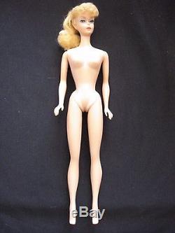 Vintage Barbie #7 Blonde Ponytail Joanne Faulkner Collection Very Good Condition