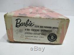 Vintage Barbie #861 EVENING SPLENDER DRESSED DISPLAY DOLL IN ORIGINAL BOX 1958