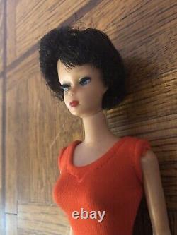 Vintage Barbie American Girl Bubble Cut Black Hair Midge Red Jumpsuit