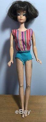 Vintage Barbie American Girl Doll 1958 Brunette Mattel broken leg
