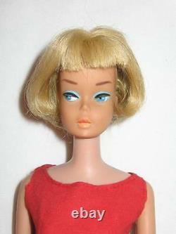 Vintage Barbie American Girl Pale Blonde All Original Wearing Best Bow Beautiful
