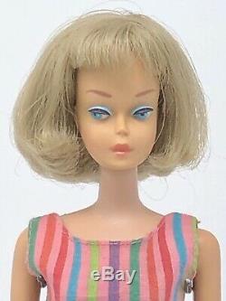 Vintage Barbie American Girl Rare Silver Ash Blonde Long Hair Swimsuit OSS