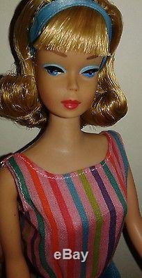 Vintage Barbie American Girl Sidepart OOAK original wrist tag and SS ot Japan