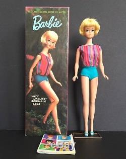 Vintage Barbie BLONDE AMERICAN GIRL with Bendable Legs + Box Complete & Mint