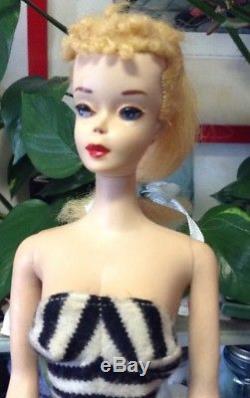 Vintage Barbie Blonde Ponytail Number 3 Plus Extras