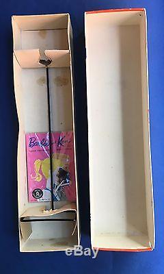 Vintage Barbie Brunette #5 Ponytail Complete In Box All Original original Updo