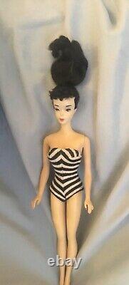 Vintage Barbie Brunette Ponytail 1960 Mattel