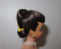 Vintage Barbie Brunette Swirl Ponytail Ew57 Stunning