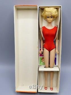Vintage Barbie Bubble Cut Side part with pale blonde hair, all original with box