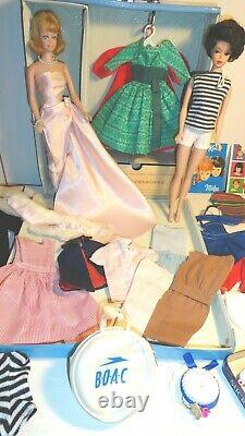 Vintage Barbie Bubblecut & Midge Case Clothes Jewelry Shoes Books Huge Lot WOW