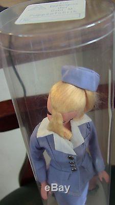 Vintage Barbie Clone Bild Lilli Type Lalka BLONDE ponytail Doll Stewardess stand