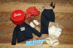 Vintage Barbie Commuter Set #916 (1959-1960) NEAR COMPLETE with T. M. Hatbox