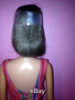 Vintage Barbie Dark Brunette Long Hair American Girl with OSS & Heels, EXCELLENT