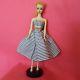 Vintage Barbie Doll #1 Blonde Tm #850 1959 Tlc Shoes Dress Hoop Earrings