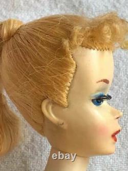 Vintage Barbie Doll #3 Blonde Hair, Blue Eyes, Faded