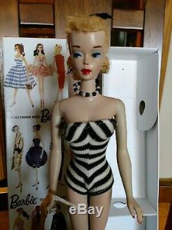 Vintage Barbie Doll #3 Blonde Ponytail Amazing Pretty Ivory Body! 3 Day Sale