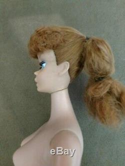 Vintage Barbie Doll #4 #5 Ponytail Bright Red Head Near Mint Free Ship Sale