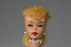 Vintage Barbie Doll #5 1958 Blonde Blue Eyes Mattel Baby-Sits Ponytail Bangs