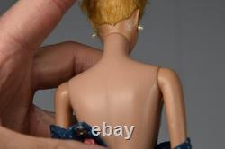 Vintage Barbie Doll #5 1958 Blonde Blue Eyes Mattel Baby-Sits Ponytail Bangs