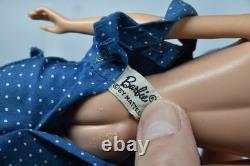 Vintage Barbie Doll #5 1958 Blonde Blue Eyes Mattel Baby-Sits Ponytail Bangs