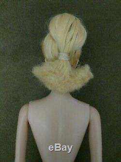 Vintage Barbie Doll #5 Ponytail Blonde Perfect & Gorgeous! Free Stand