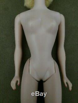 Vintage Barbie Doll #5 Ponytail Blonde Perfect & Gorgeous! Free Stand