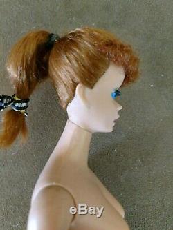 Vintage Barbie Doll #5 Ponytail Red Head Near Perfect Free Shipping + More