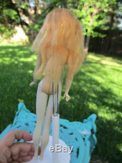 Vintage Barbie Doll Could it be #1 or #2 Ponytail Barbie Arched Eyebrows