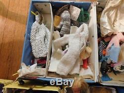 Vintage Barbie Doll Lot 3 Cases Wardrobe Clothing and Accessories Dolls