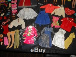 Vintage Barbie Doll Lot + B&w Tagged Clothes & Accessories Shoes 5 Dolls B