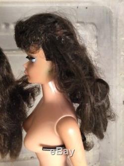 Vintage Barbie Doll Ponytail Pony Tail Hair Brunette Straight Leg 1960s #5 Lot