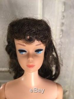 Vintage Barbie Doll Ponytail Pony Tail Hair Brunette Straight Leg 1960s #5 Lot