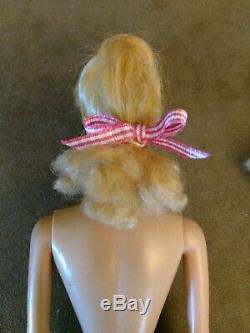 Vintage Barbie Doll Shiny Blonde Ponytail #5 Near Perfect Condition